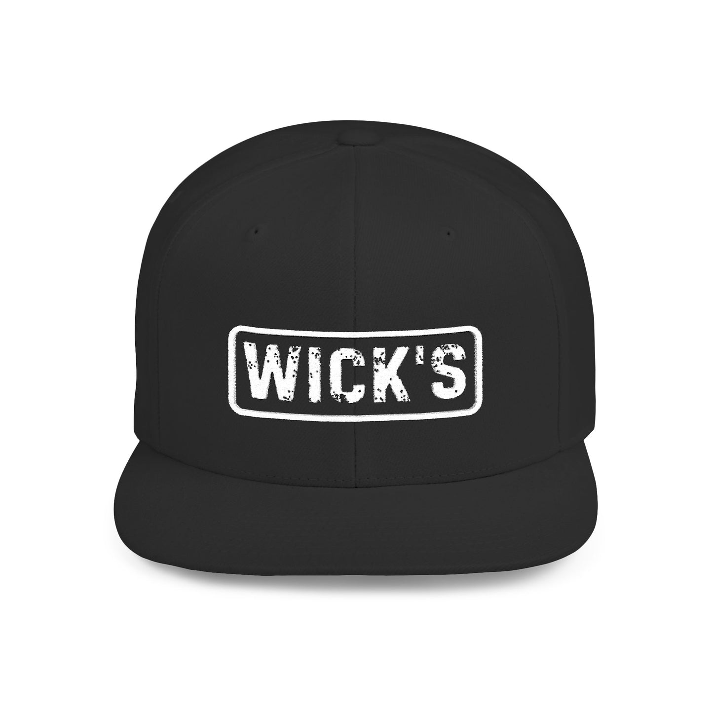 WICK'S Flat Bill Snapback Hat - Stylish Urban Cap for Streetwear Lovers